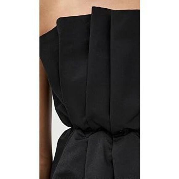 Staud Women's Black Sleeveless Pleated Lined Cordelia Mini Dress Size XL NWOT - Picture 5 of 10